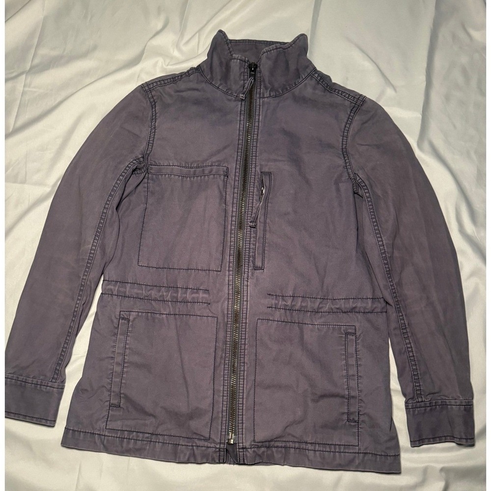 Madewell Utility Field Jacket Womens Small Gray Full Zip Workwear